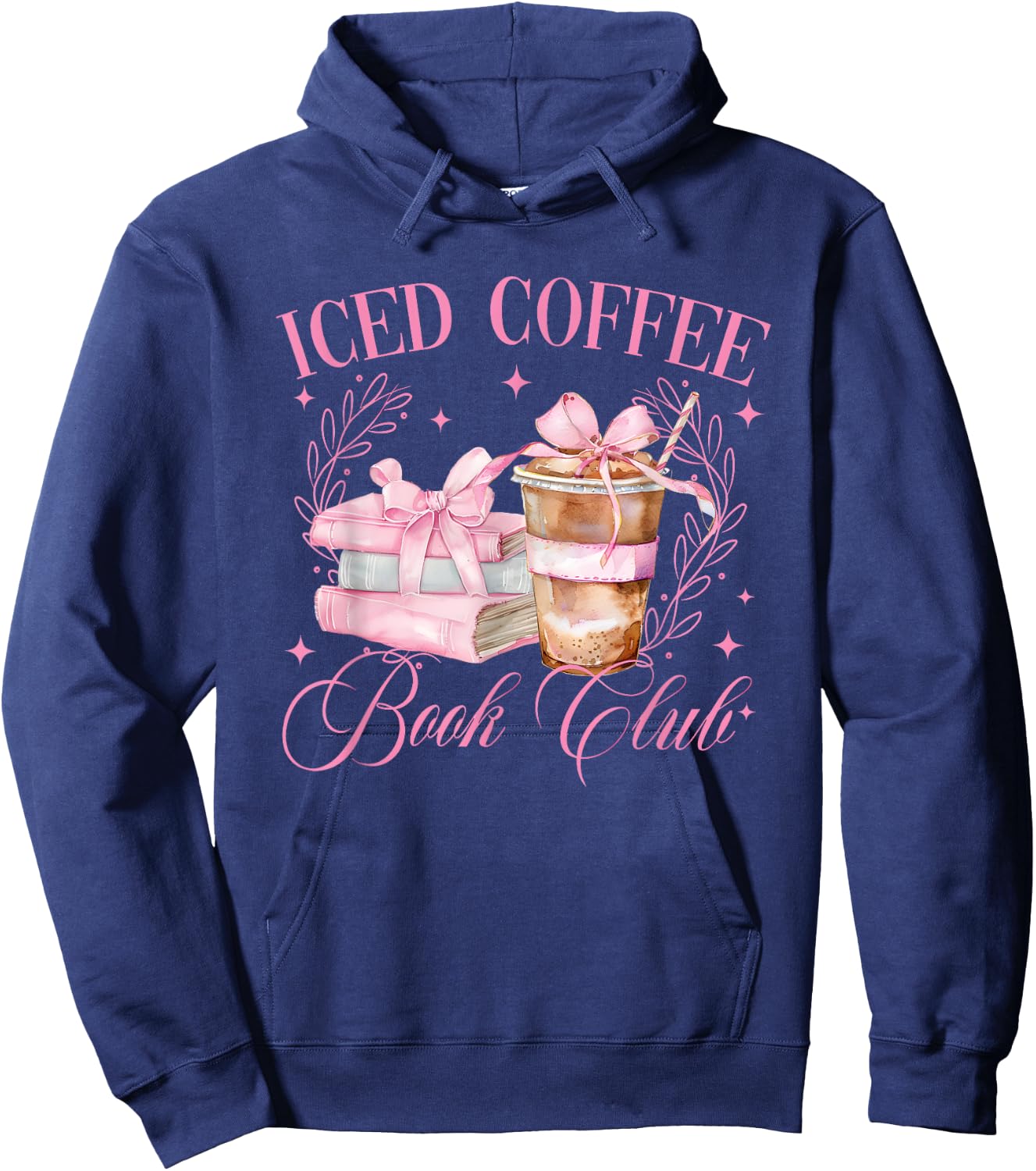 Iced Coffee Book Club Hoodie - Hoodie | Navy