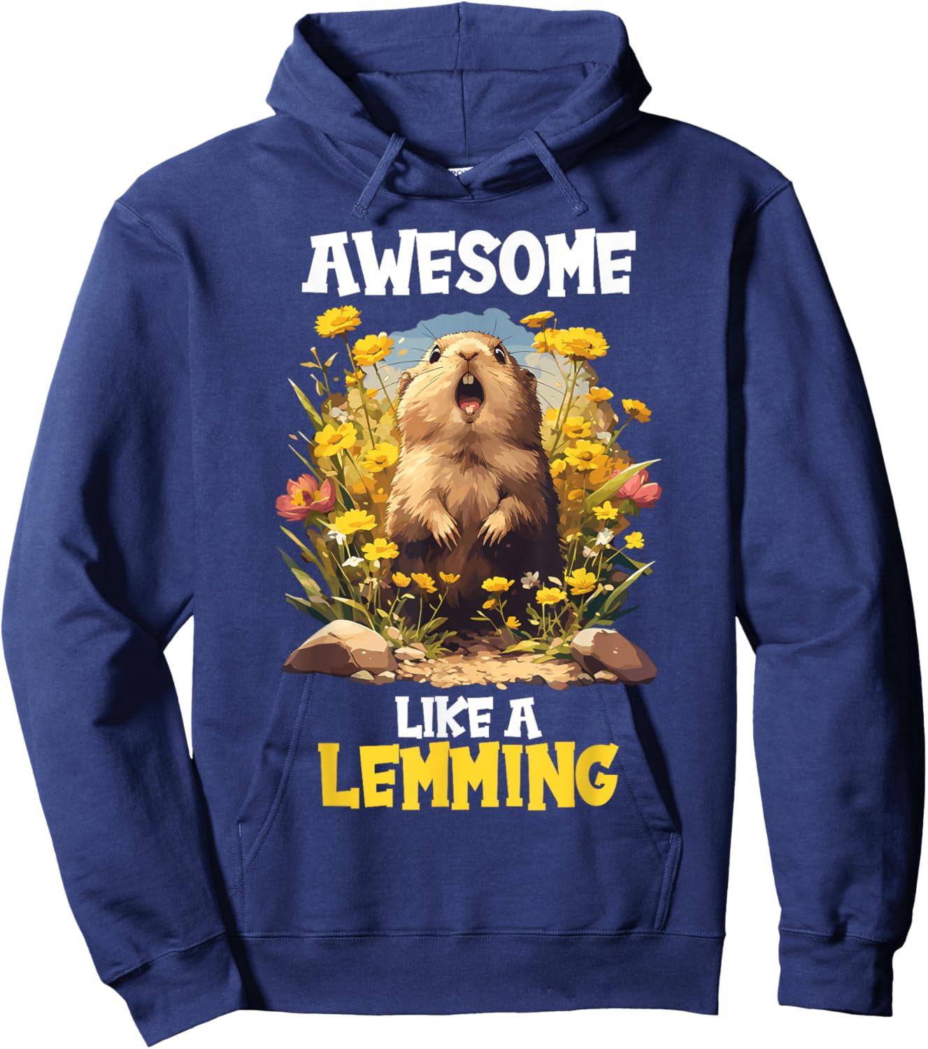 Awesome like a Lemming. Lemmings Lemming Hoodie - Hoodie | Navy
