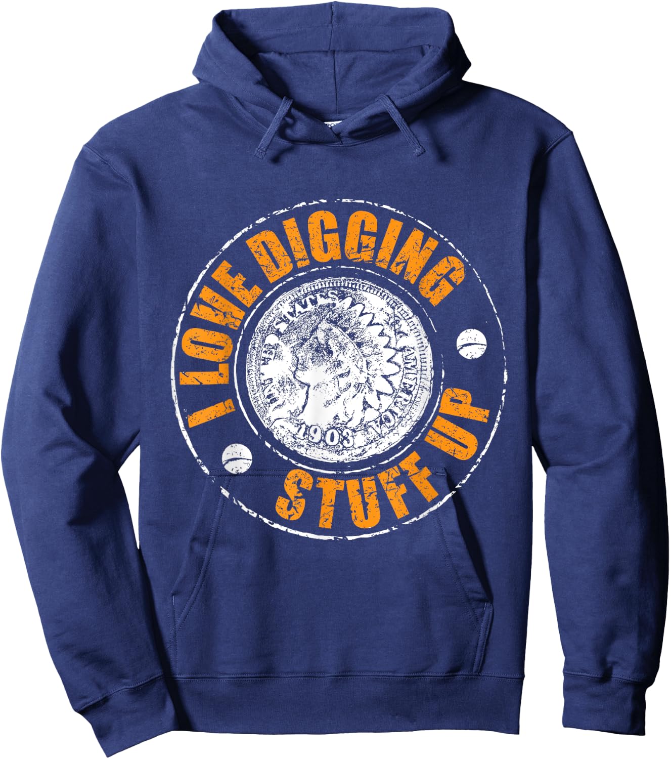 Metal Detecting Hoodie - Hoodie | Navy