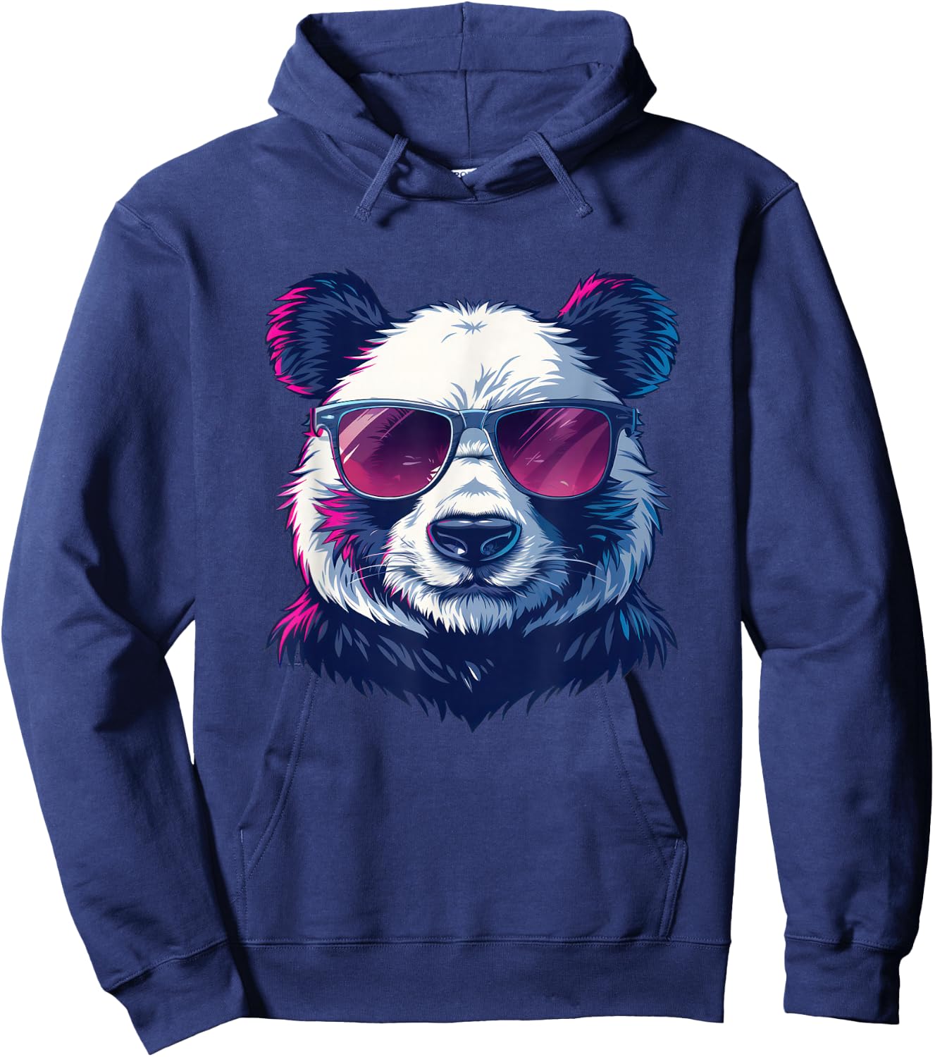 Panda Sunglasses Graphic Hoodie - Hoodie | Navy