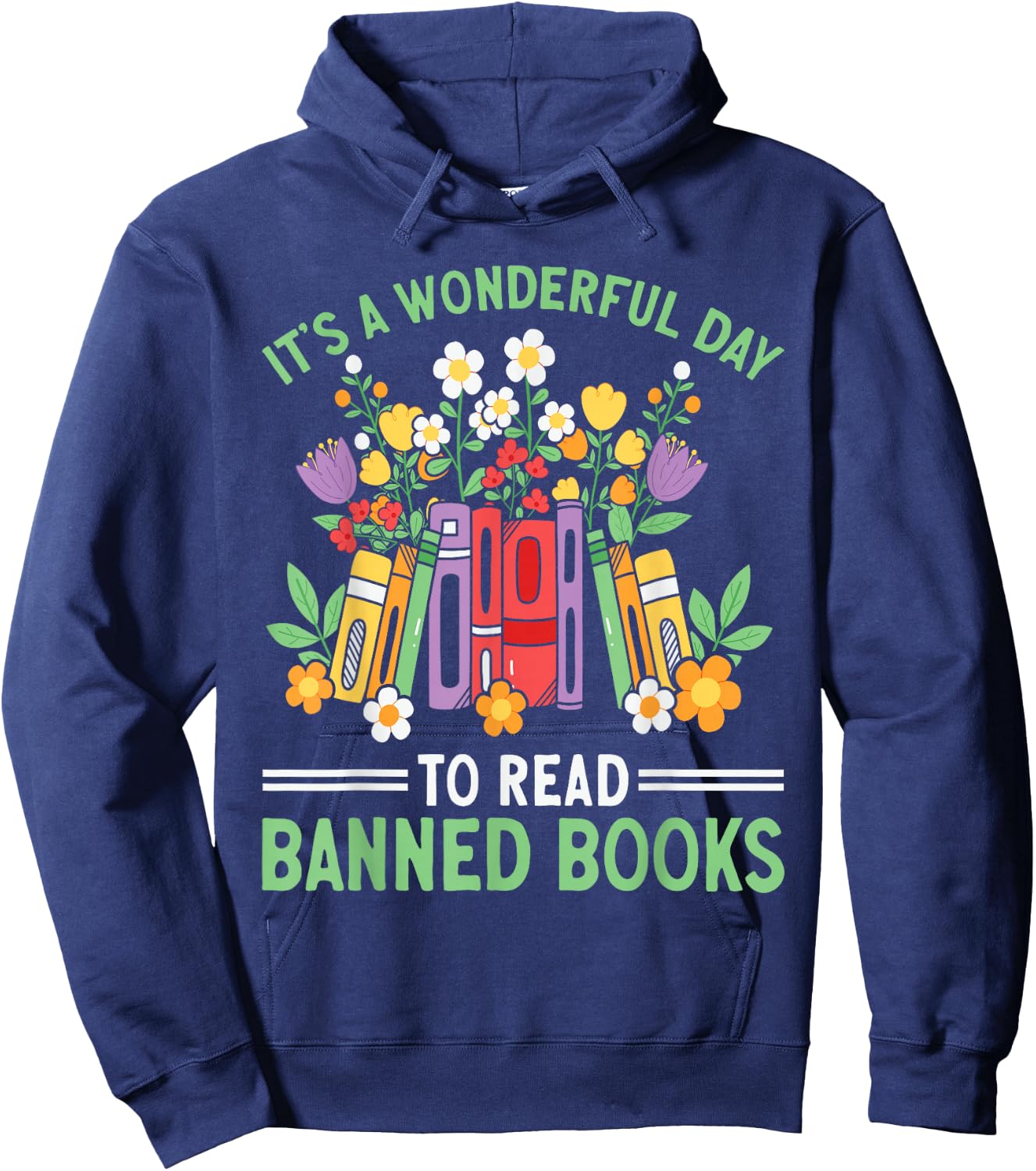Banned Books Week Librarian Reading Hoodie - Hoodie | Navy
