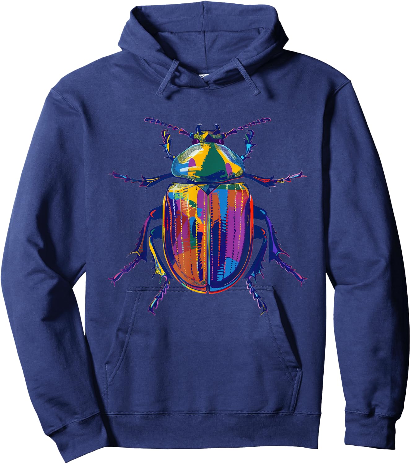 Scarab Beetle Pop Art Hoodie - Hoodie | Navy