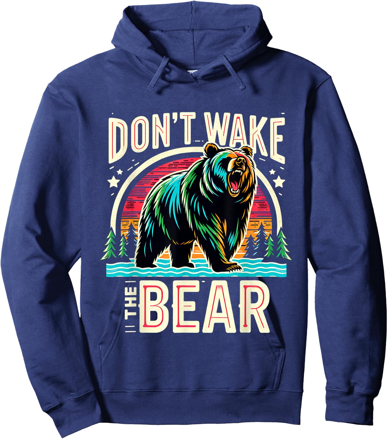 Don't Wake The Bear Hoodie - Hoodie | Navy