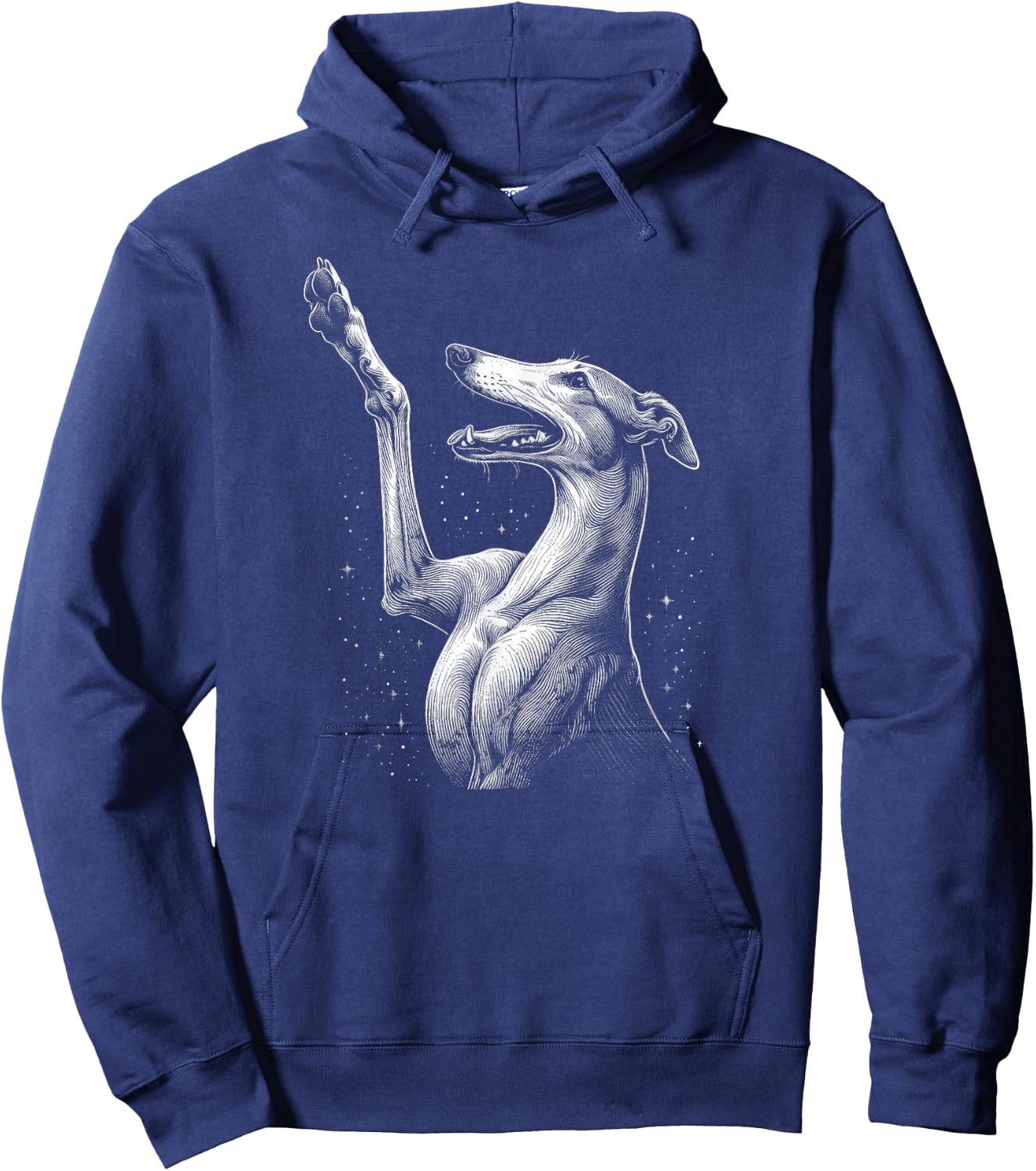 Greyhound Art Design and Men Hoodie - Hoodie | Navy