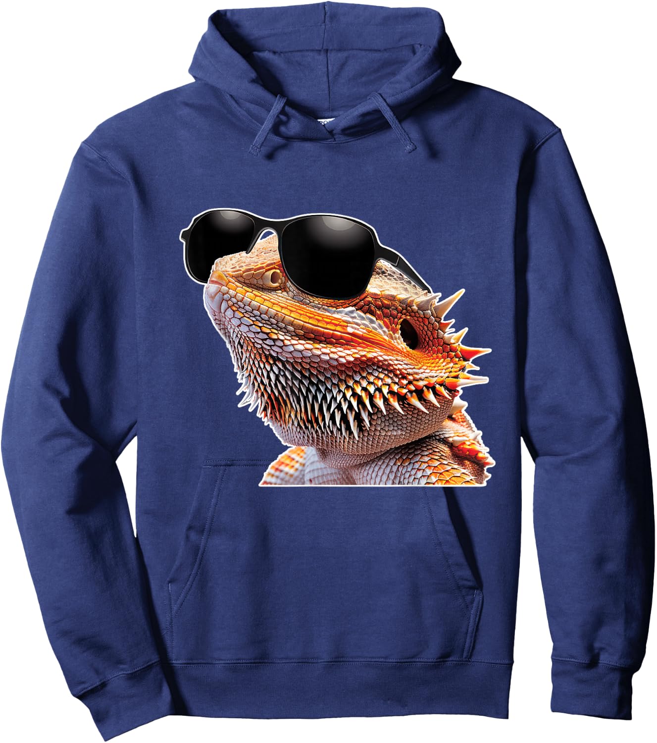 Bearded Dragon Sunglasses Hoodie - Hoodie | Navy