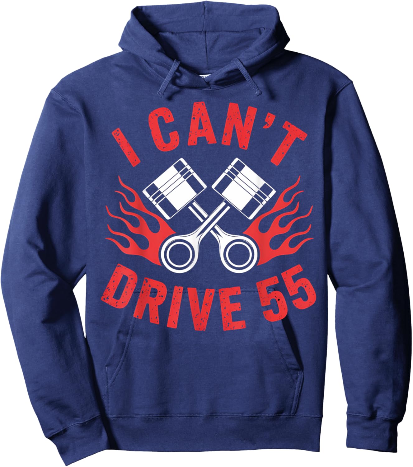 Racing I Can't Drive 55 Funny Mechanic Dad Gift Hoodie - Hoodie | Navy