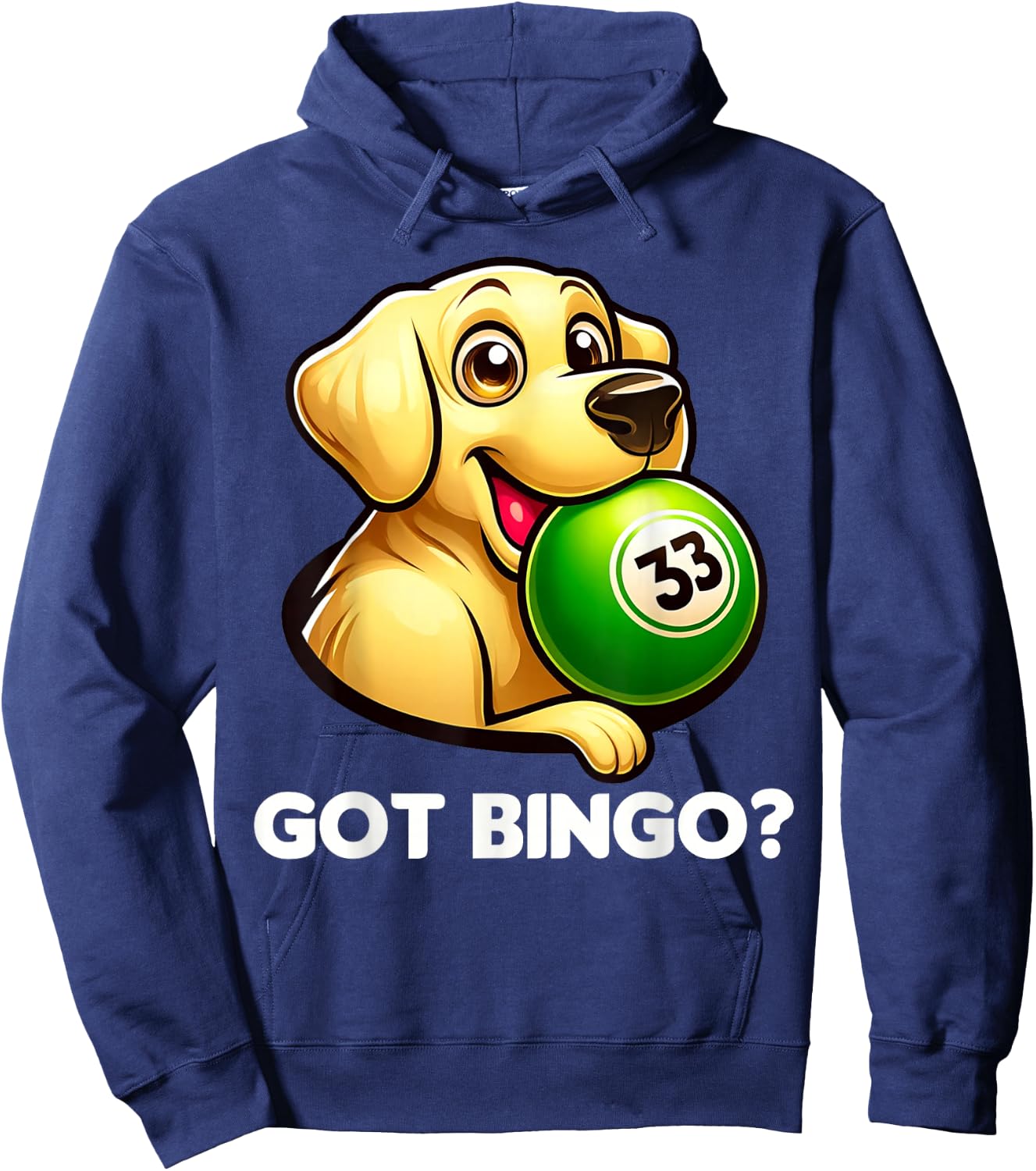 Funny Got Bingo? Cute Dog Bingo Night Hoodie - Hoodie | Navy