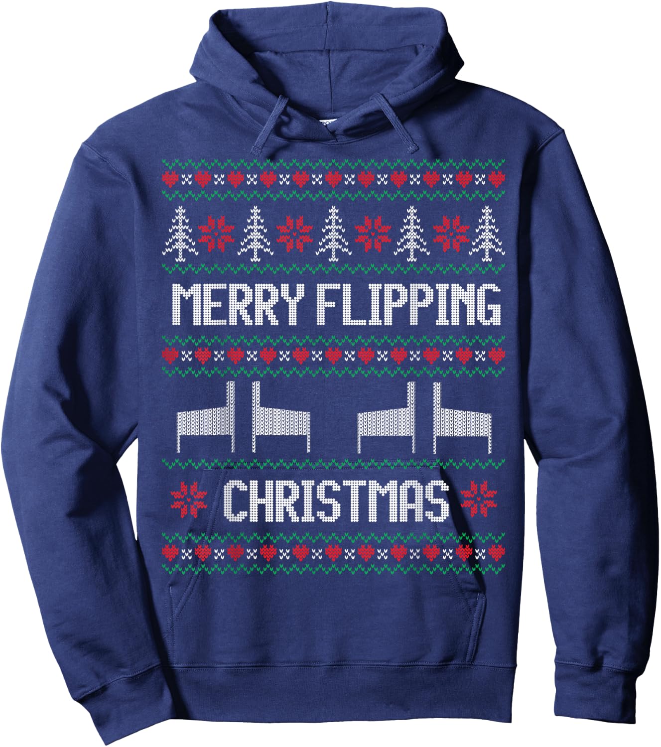 Ugly Pinball Machine Christmas Pinball Wizard Hoodie - Hoodie | Navy