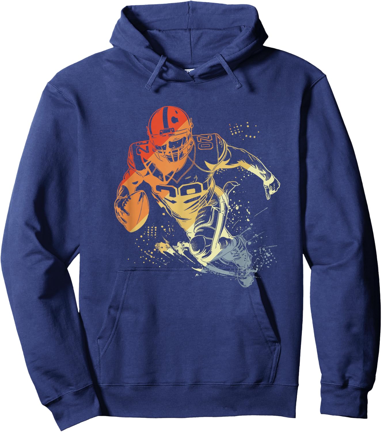 Vintage American Football Leisure Sport Hoodie - Hoodie | Navy