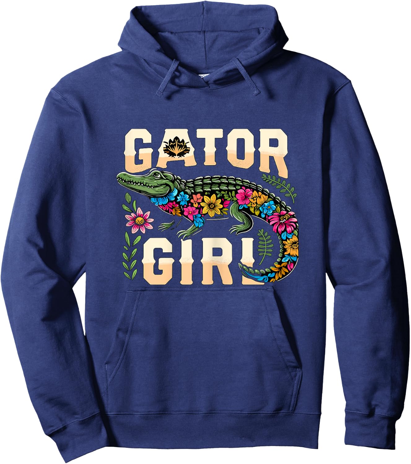 Gator Girl Alligator Crocodile Hoodie - Hoodie | Navy