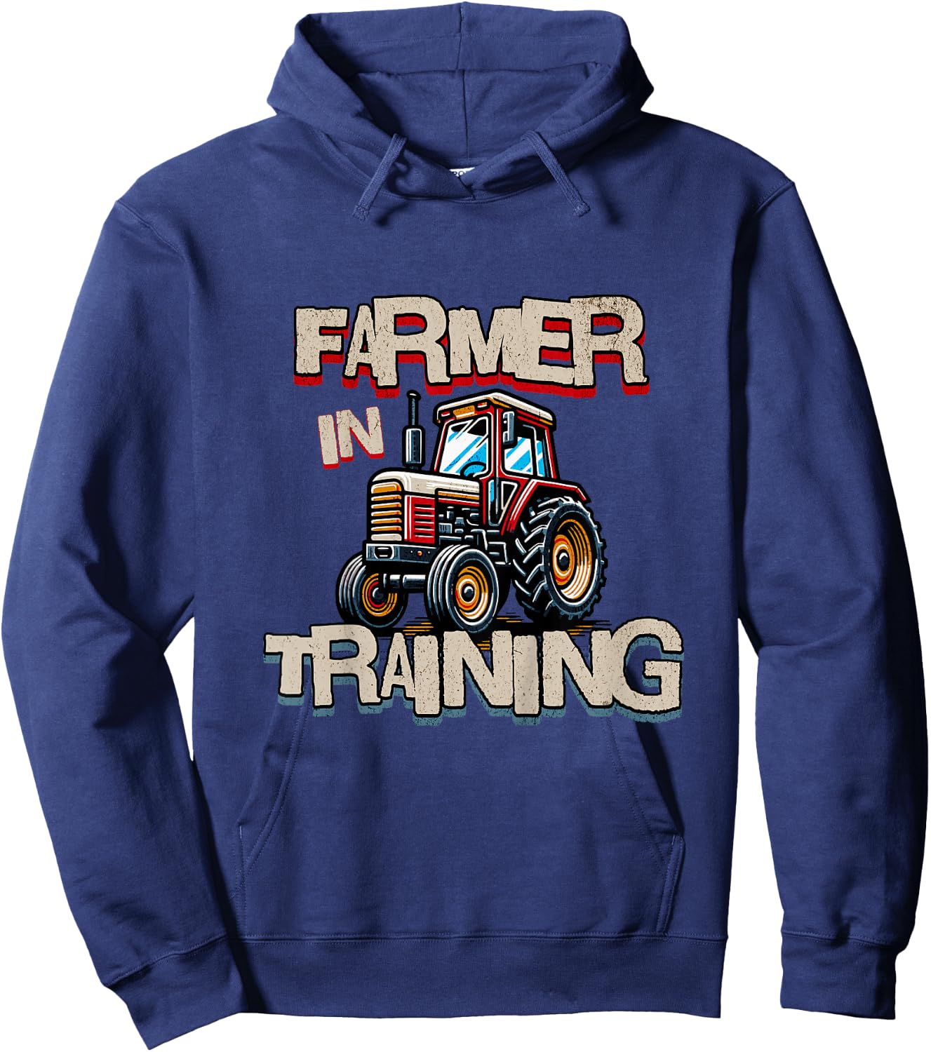 Kids Funny Farmer In Training Farming Kids Boys Hoodie - Hoodie | Navy