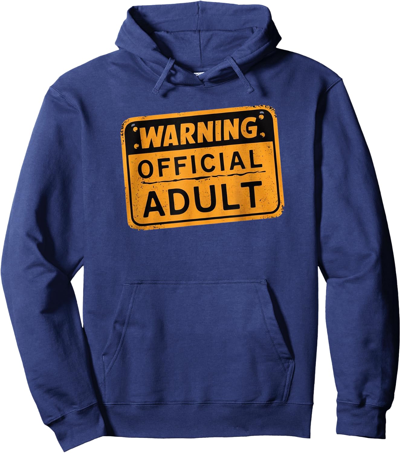 Warning Official Adult Hoodie - Hoodie | Navy
