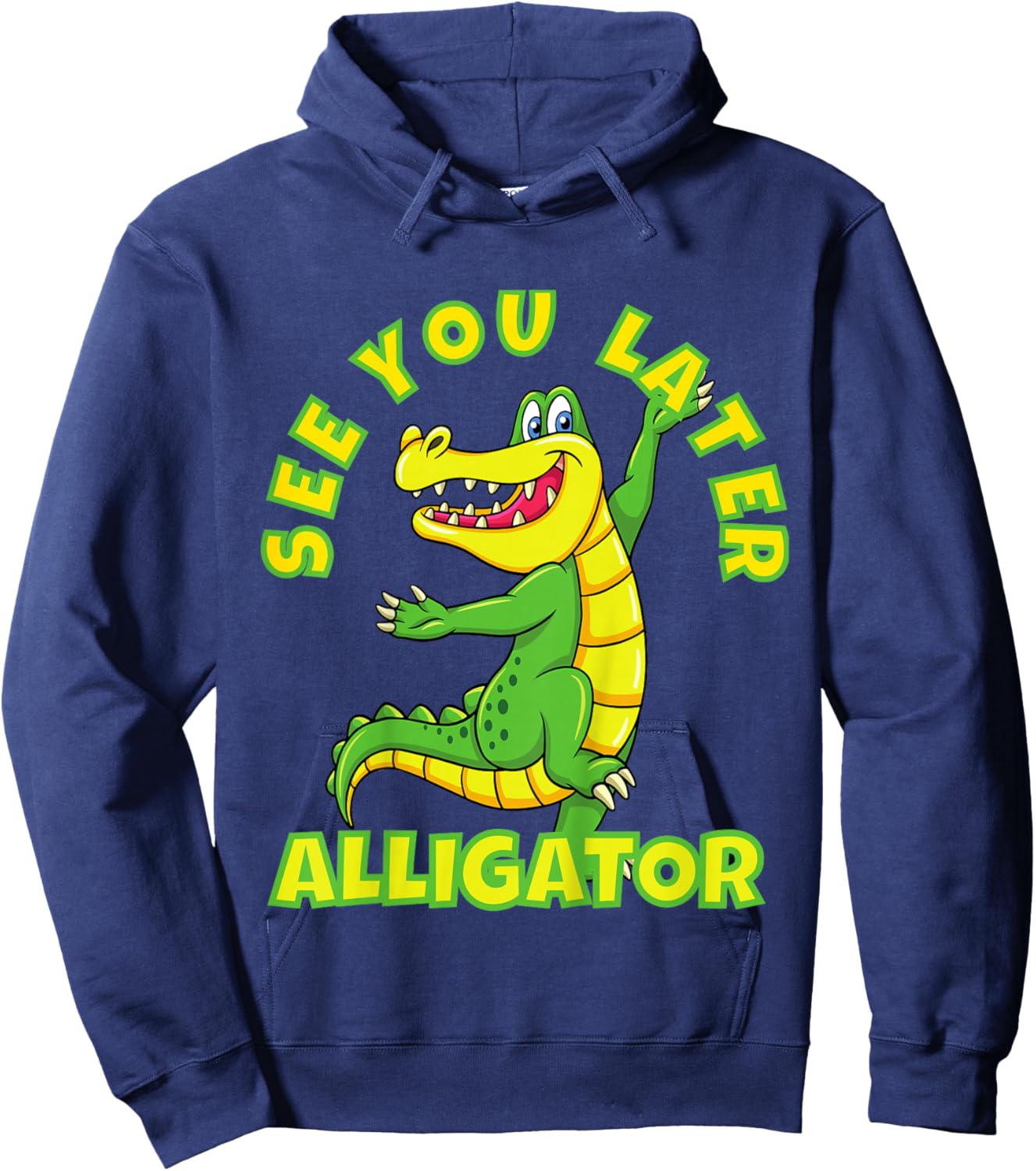 Animals Party - See You Later Alligator Design Hoodie - Hoodie | Navy