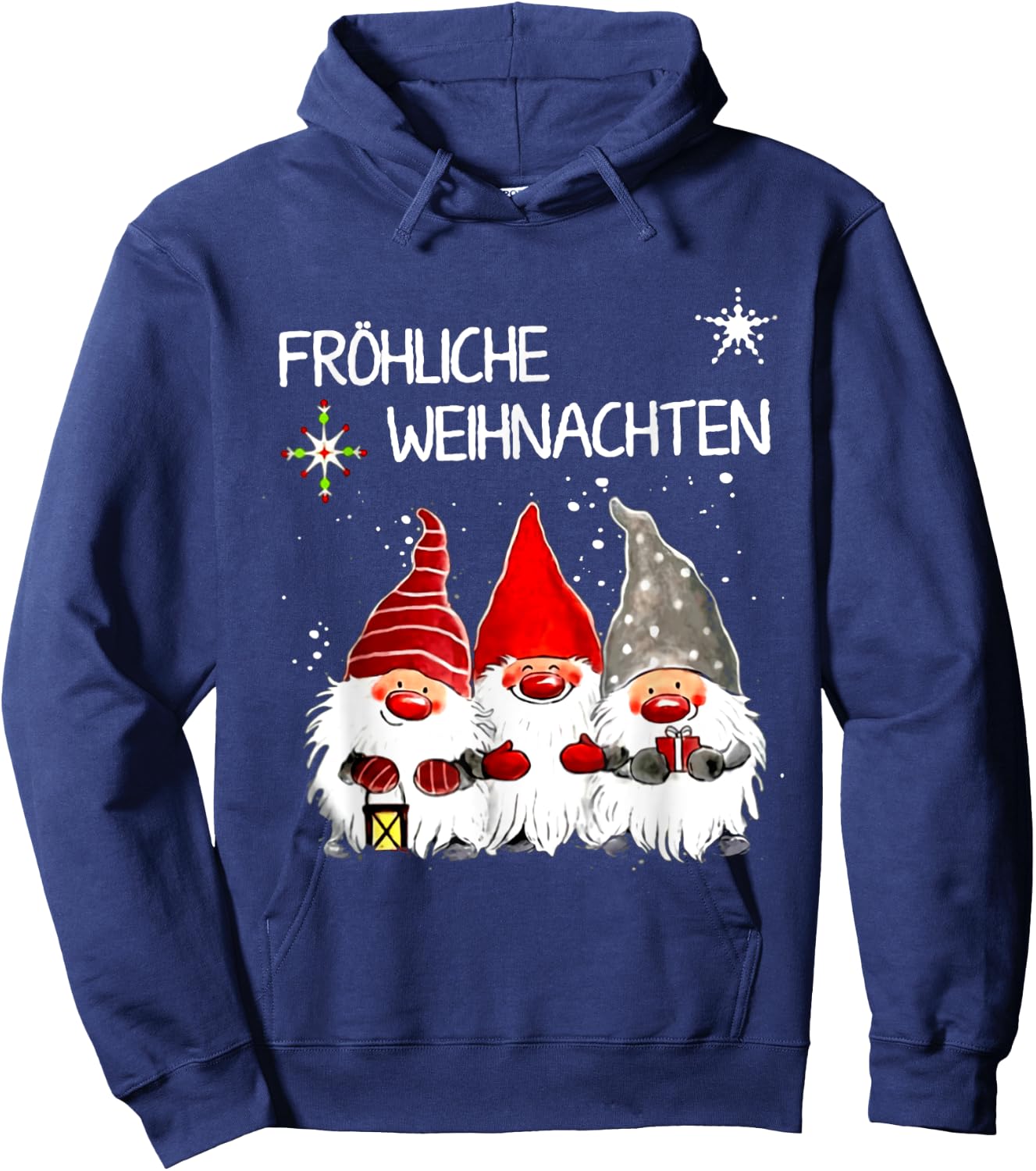 Gnomes Frohliche Weihnachten Funny Christmas Hoodie - Hoodie | Navy