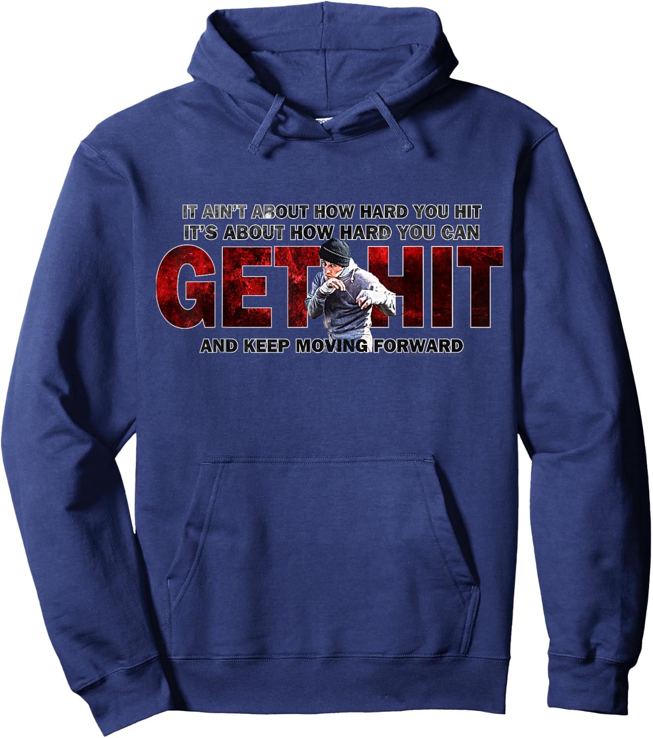 Rocky Get Hit Hoodie - Hoodie | Navy