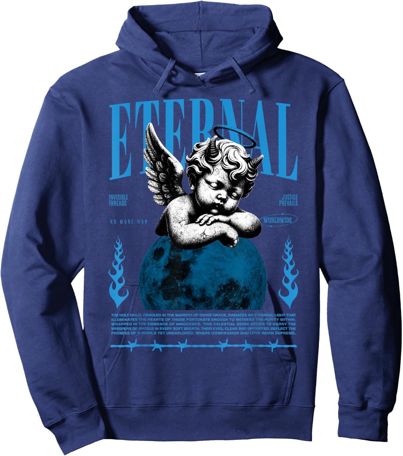 Eternal Powder Blue 9s Matching Women Hoodie - Hoodie | Navy