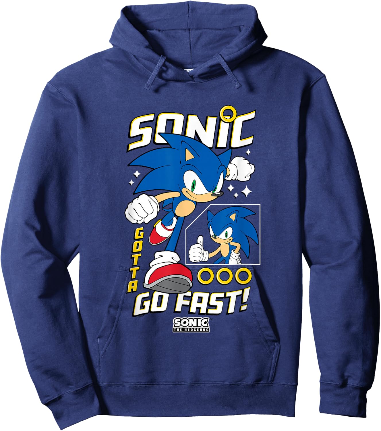 Sonic The Hedgehog Gotta Go Fast! Epic Run Hoodie - Hoodie | Navy