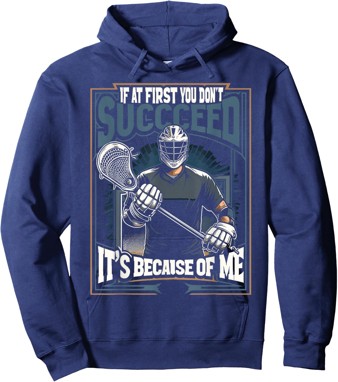 Lacrosse Player Lax Goalie Lacrosse Goalie Hoodie - Hoodie | Navy