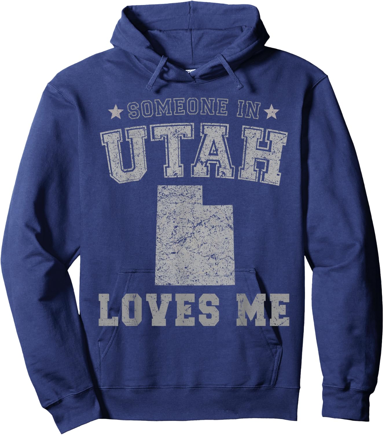 Someone In Utah Loves Me Heart Vintage State Hoodie - Hoodie | Navy