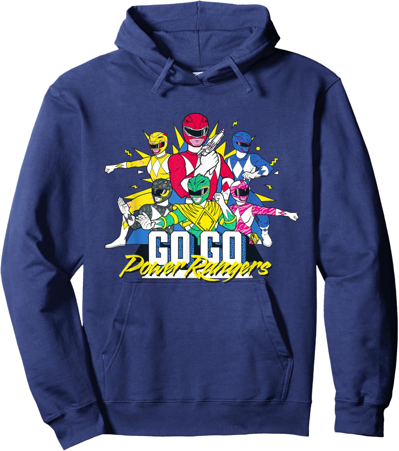 Power Rangers Go Go Retro 90s Hoodie - Hoodie | Navy