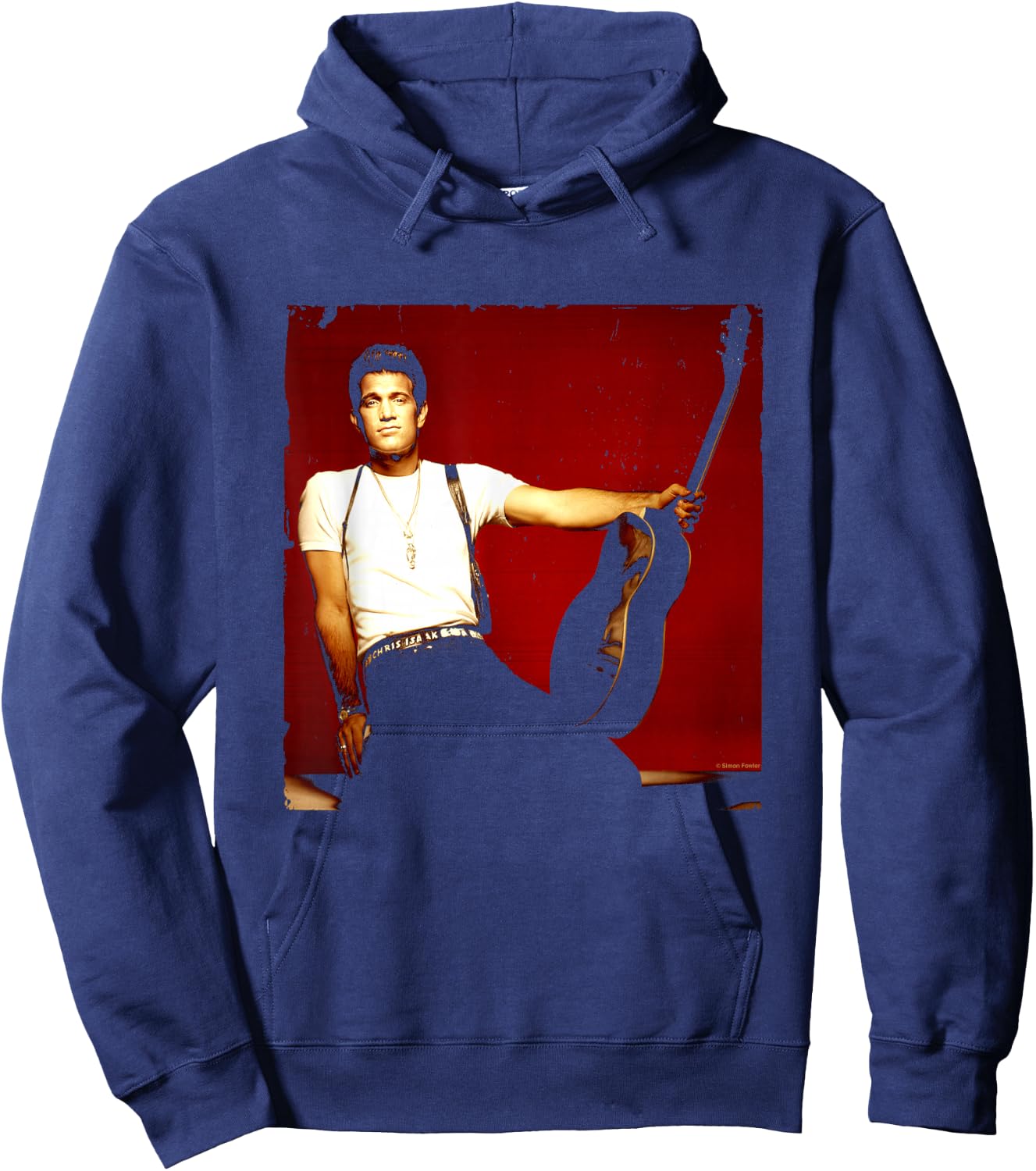 Singer Chris Isaak Studio Shoot By Simon Fowler Hoodie - Hoodie | Navy