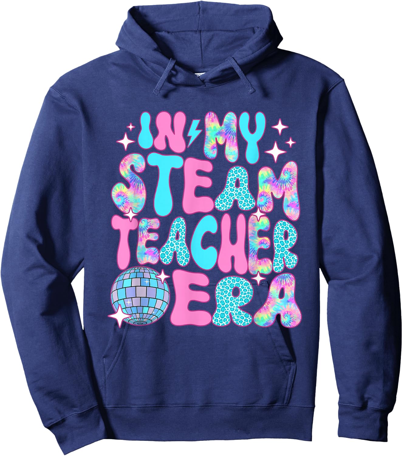 Disco In My STEAM Teacher Era Hoodie - Hoodie | Navy