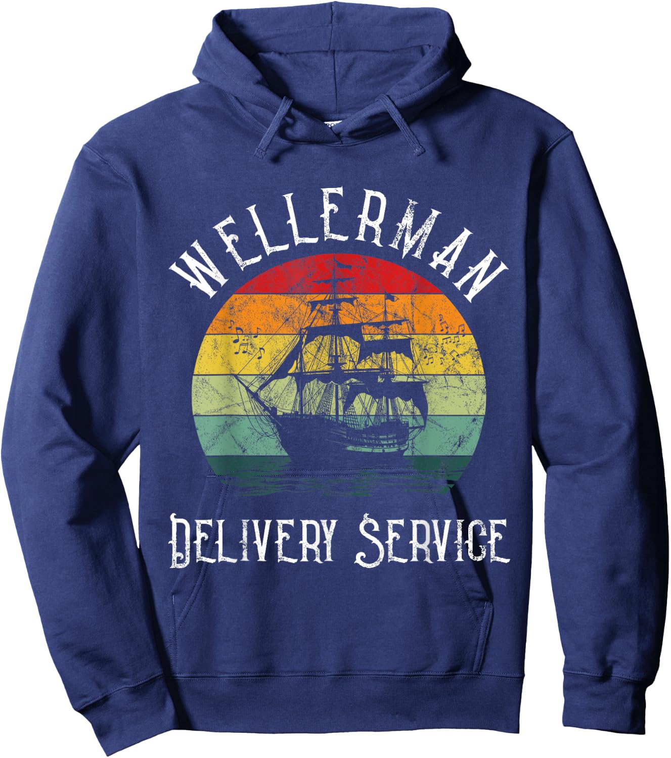 Wellerman Delivery Service For Sea Shanty Lover Hoodie - Hoodie | Navy