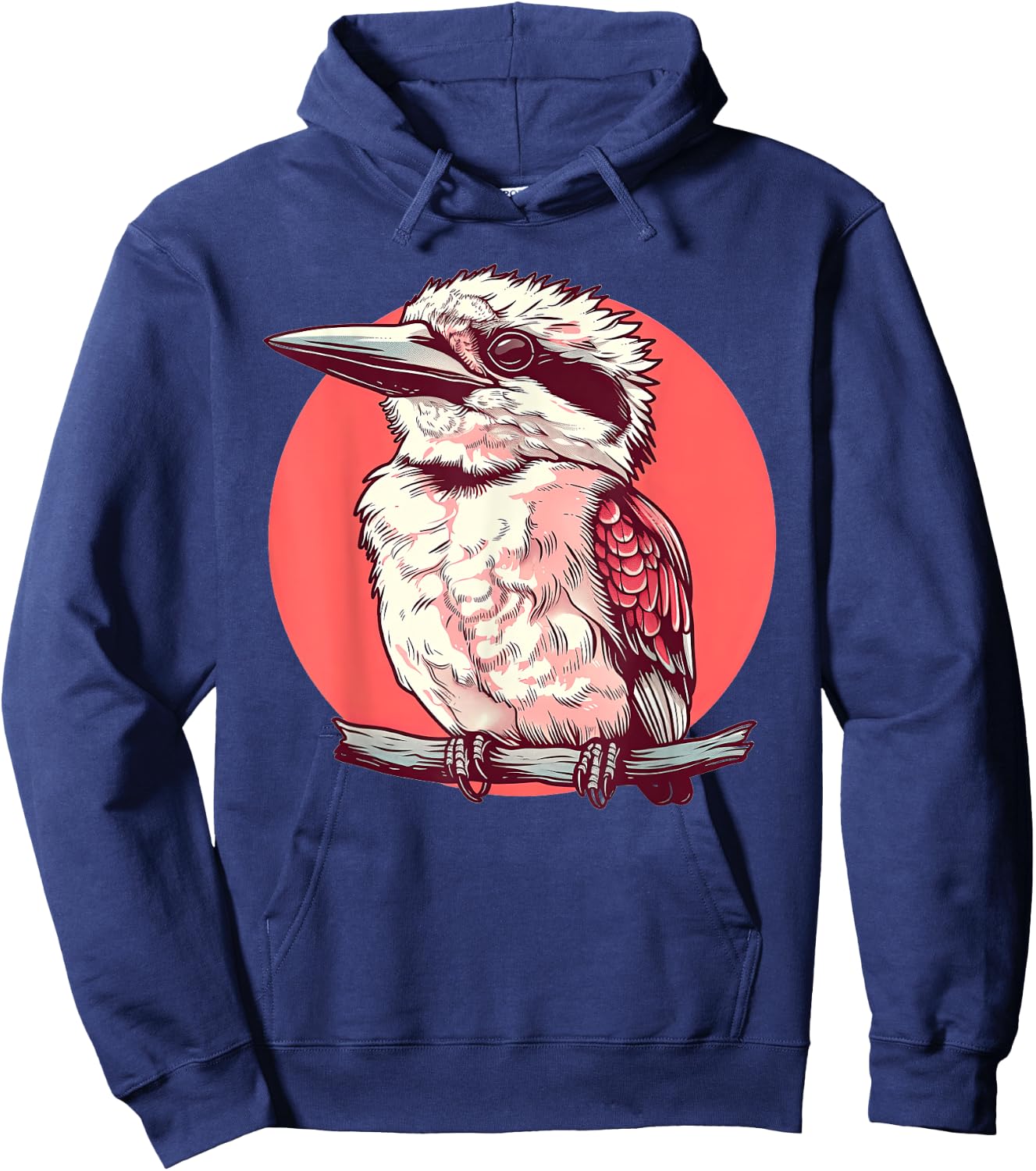 Kookaburra 80s Retro Hoodie - Hoodie | Navy