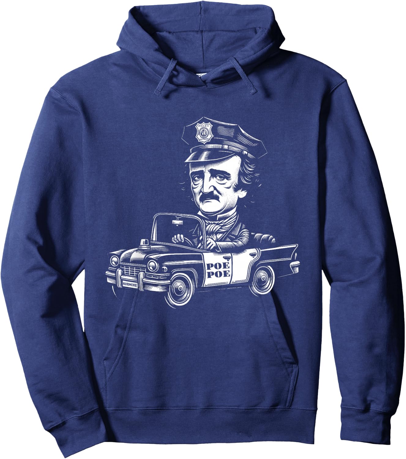 Edgar Allan Poe Poe Funny Police Hoodie - Hoodie | Navy