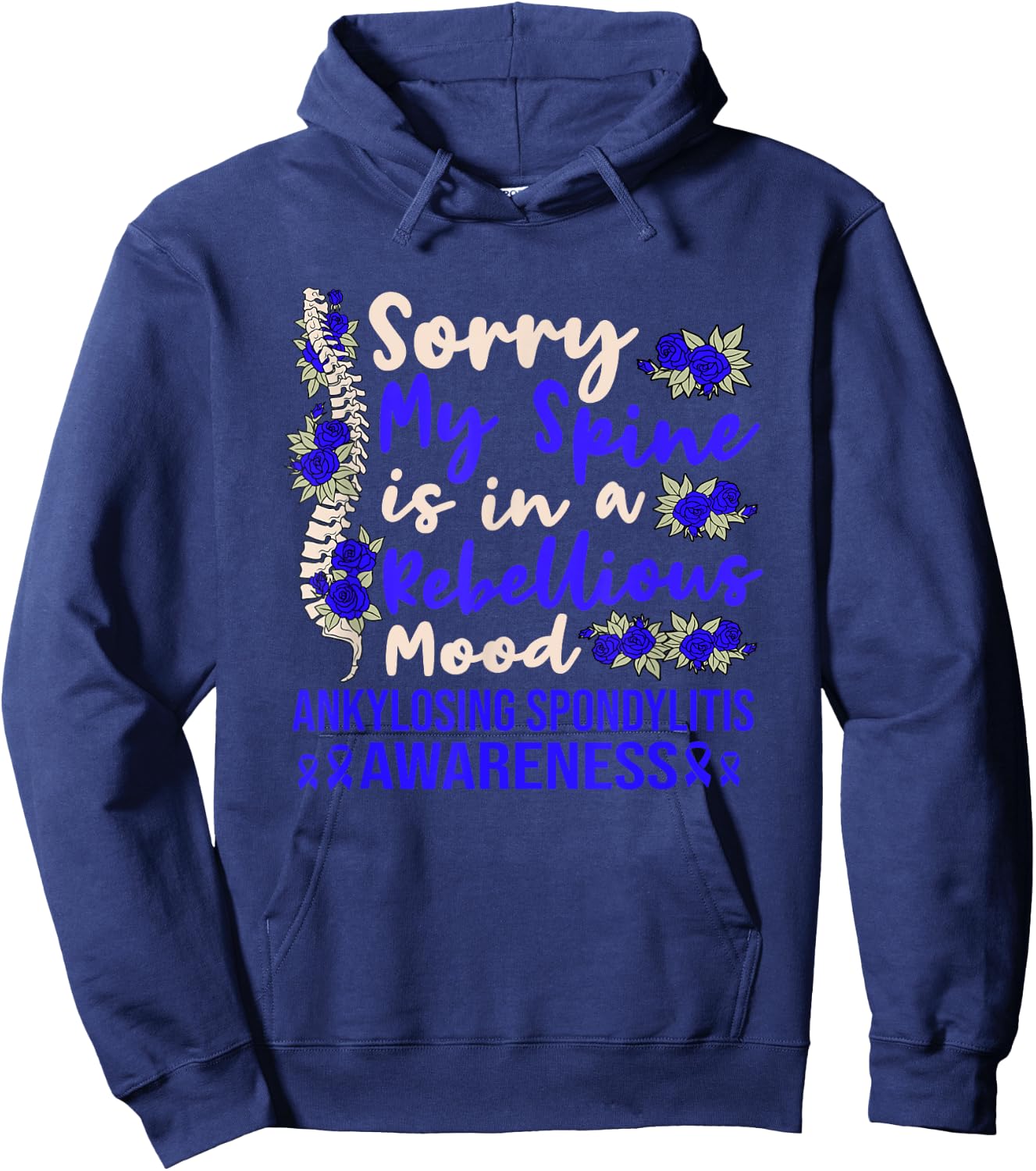 Ankylosing Spondylitis Hoodie - Hoodie | Navy