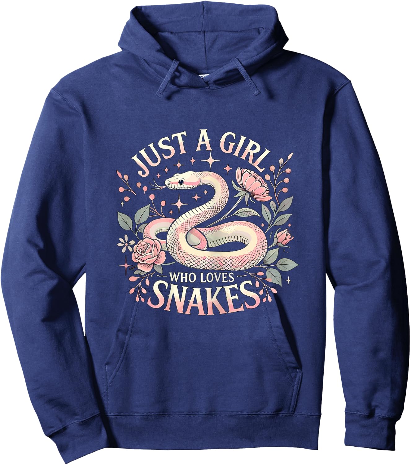 Just a Girl who Loves Snakes Hoodie - Hoodie | Navy