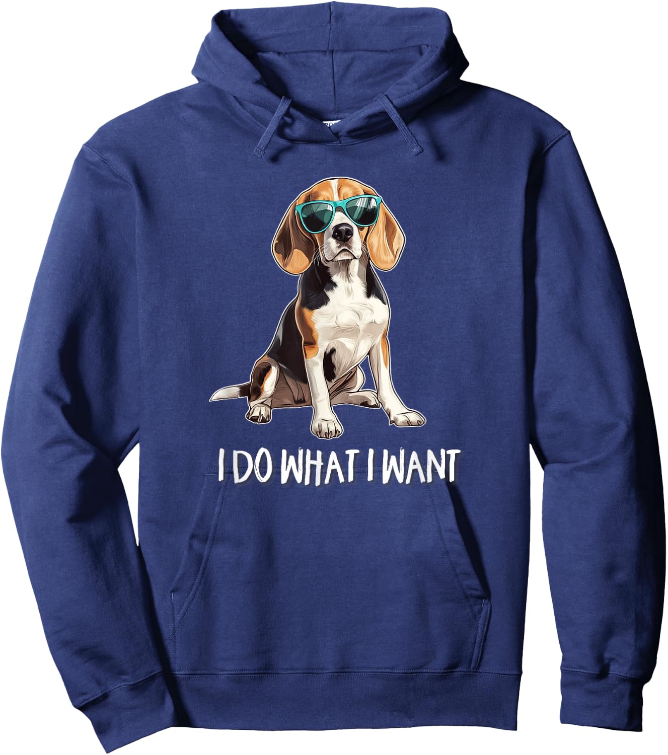 & Sunglasses Funny Do What I Want Beagle Lover Hoodie - Hoodie | Navy