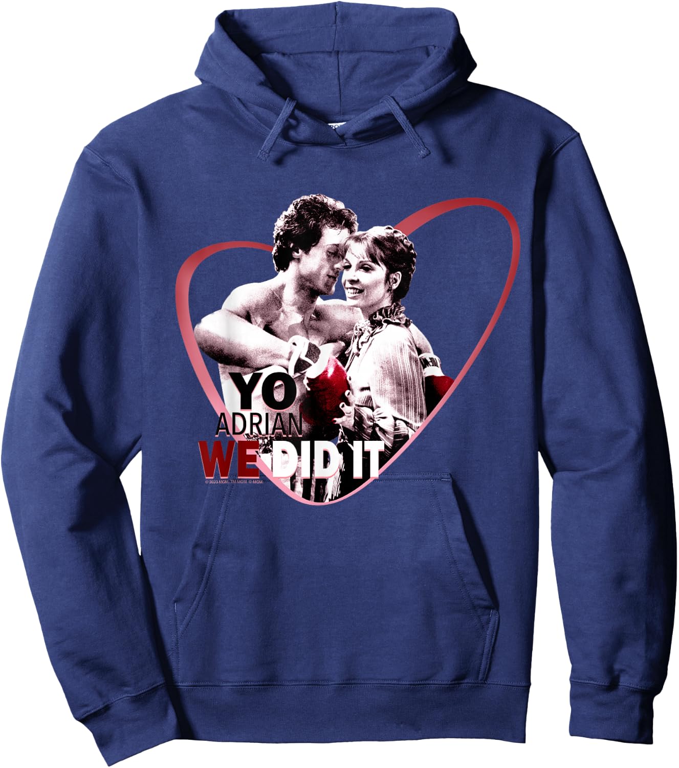 Rocky Yo Adrian We Did It Hoodie - Hoodie | Navy