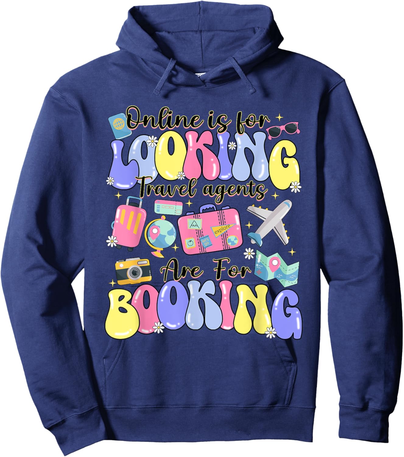 Travel Advisor Gift Travel Agent Travel Booking Hoodie - Hoodie | Navy