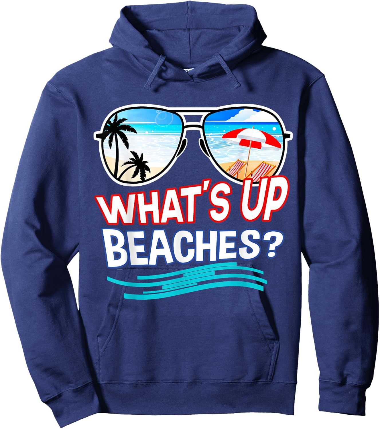 Funny Whats Up Beaches Family Vacation Matching Hoodie - Hoodie | Navy