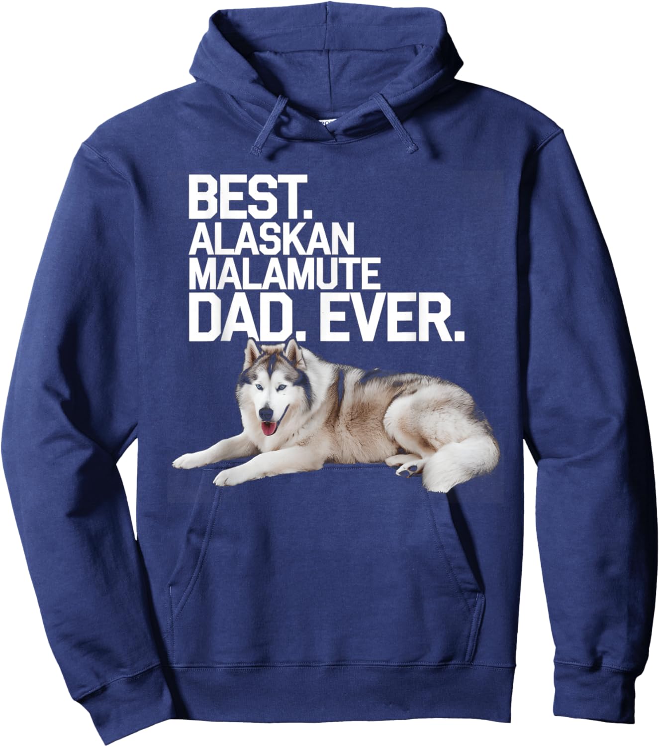 Dad Alaskan Malamute Hoodie - Hoodie | Navy