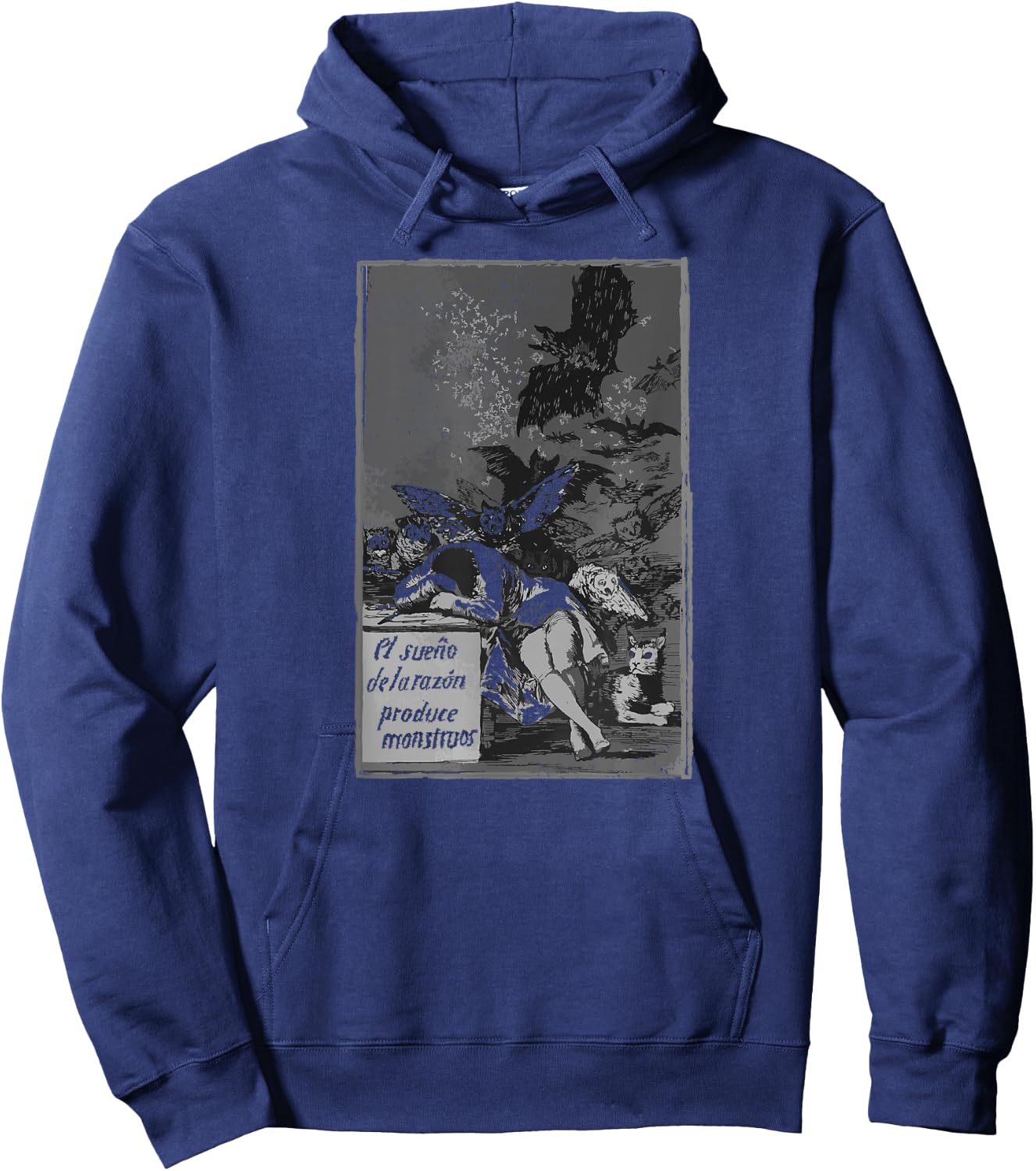 Spanish Francisco Goya Sleep of Reason Hoodie - Hoodie | Navy