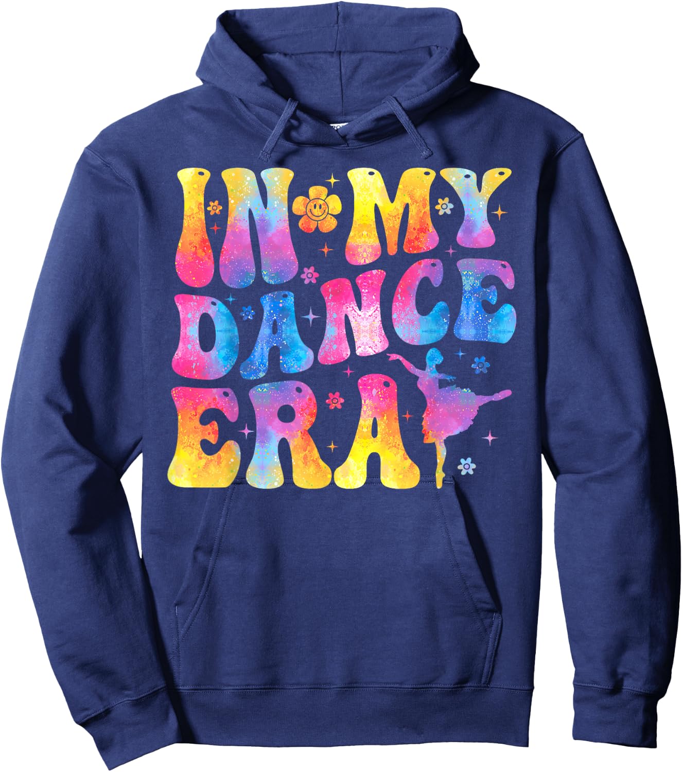 Retro In My Dance Era Ballet Dancer Girls Hoodie - Hoodie | Navy