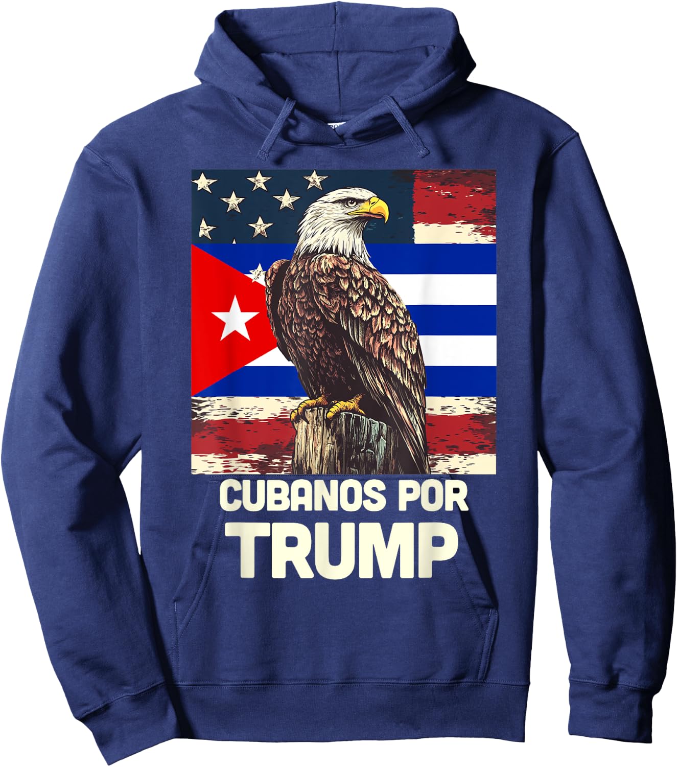 Cubanos Por Trump Hoodie - Hoodie | Navy