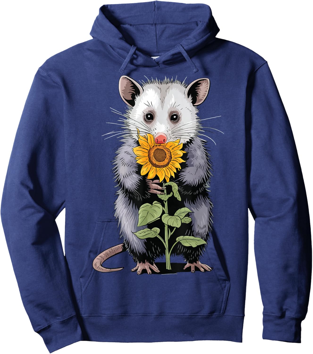 Opossum Sunflower Hoodie - Hoodie | Navy
