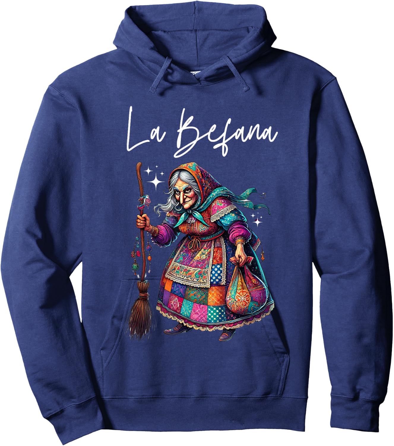 La Befana Christmas Witch, Kitchen-WItch Hoodie - Hoodie | Navy