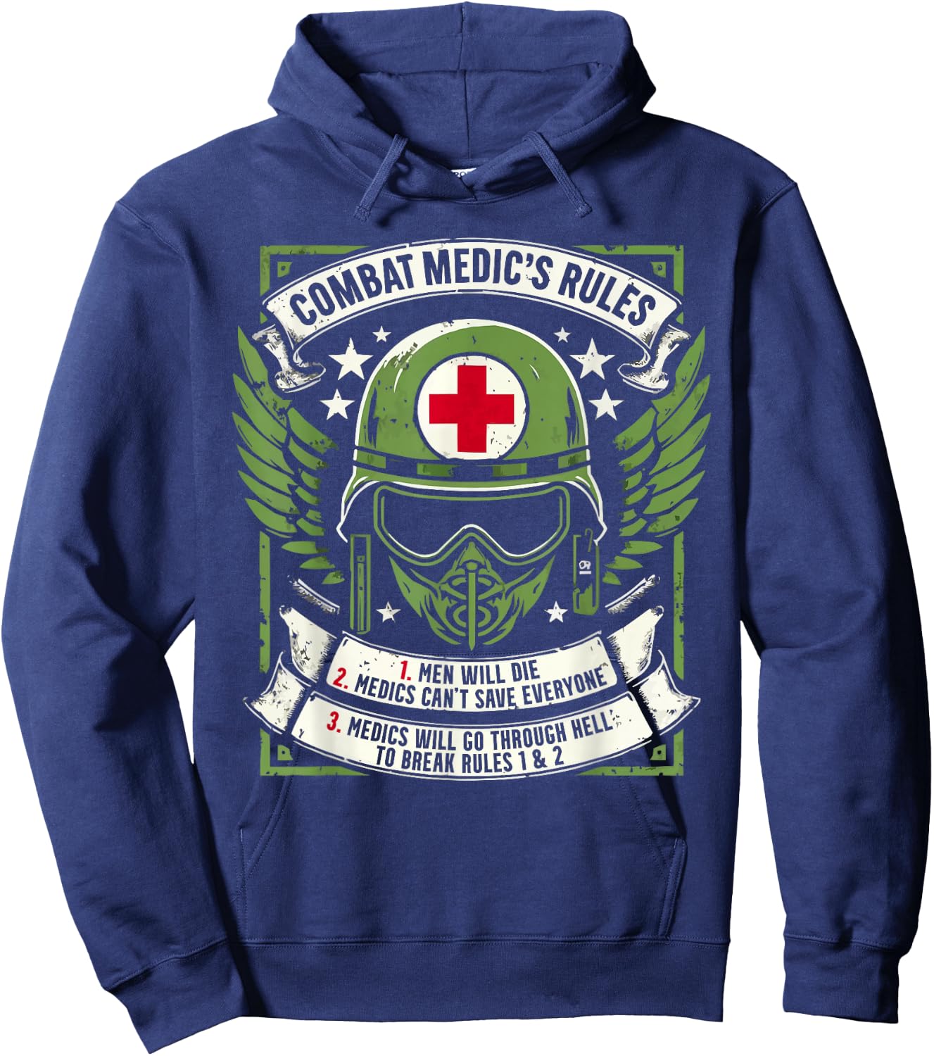 Combat Medic First Aid Field Medic Military Hoodie - Hoodie | Navy