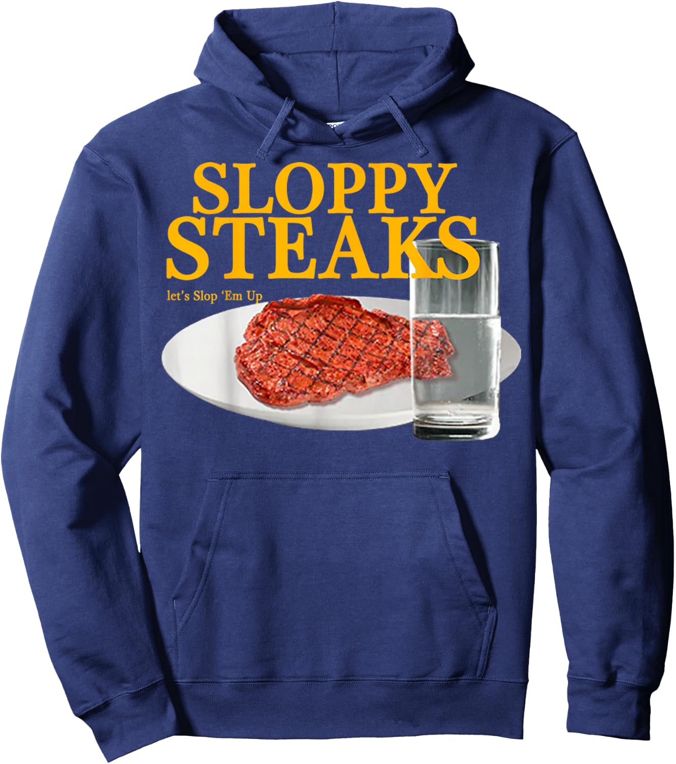 Vintage Sloppy Steaks I Think You Should Leave Hoodie - Hoodie | Navy