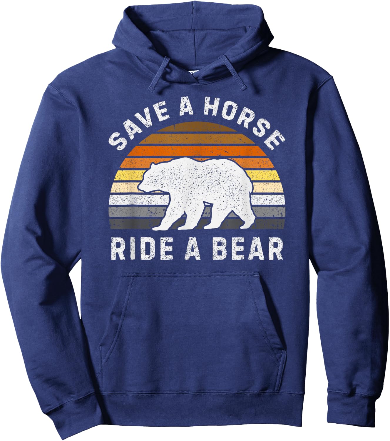 Bear Community, Bear Flag, Funny Gay Bear Pride Hoodie - Hoodie | Navy