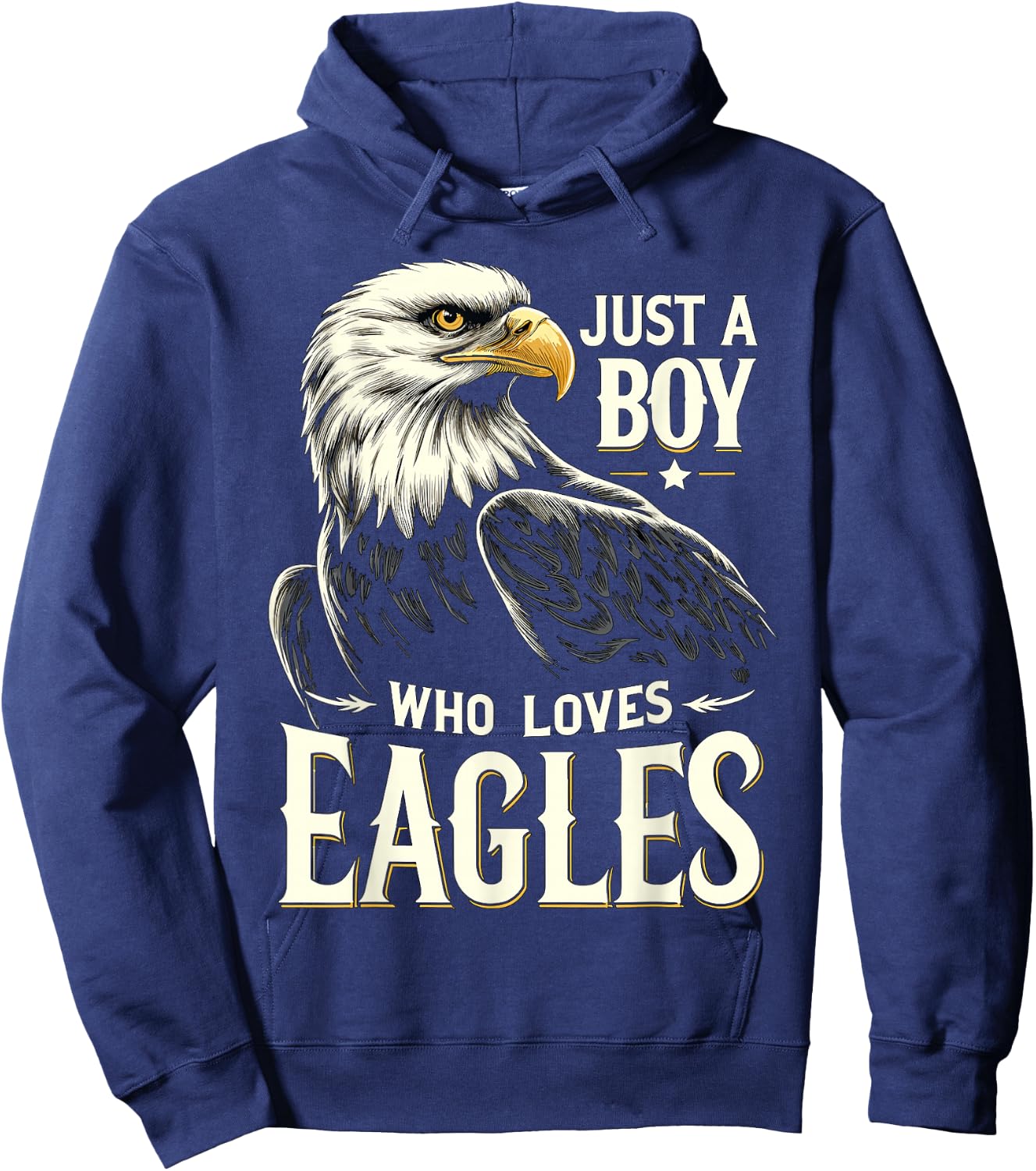 Just a Boy who loves Eagles Hoodie - Hoodie | Navy