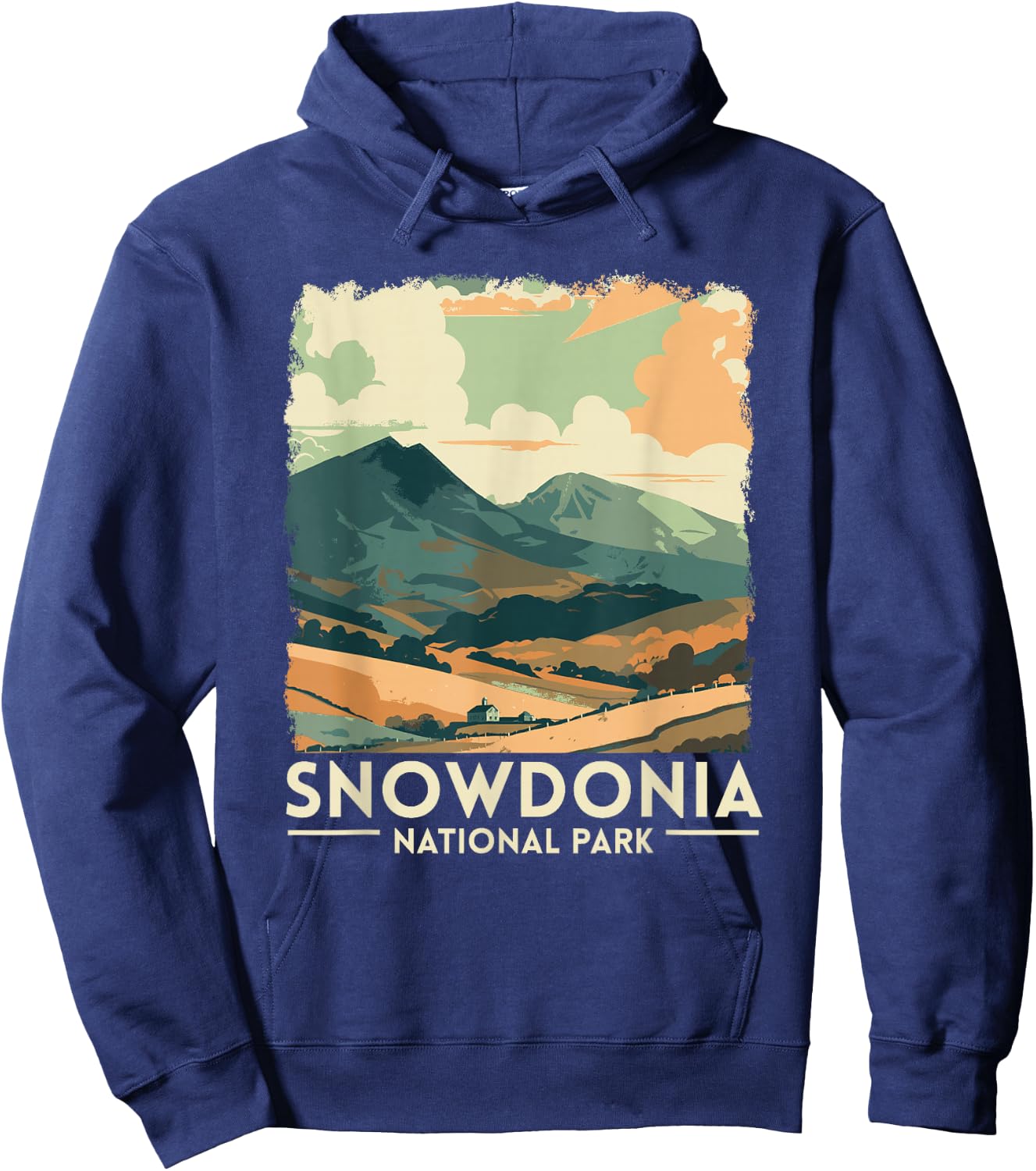 Snowdonia National Park Wales UK Hoodie - Hoodie | Navy
