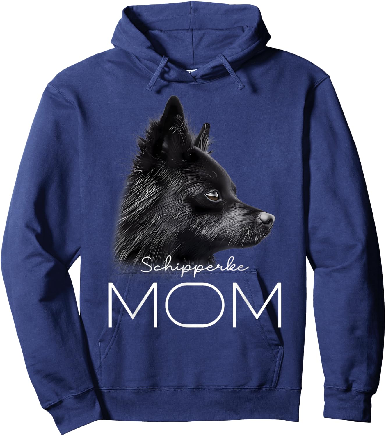 Schipperke Dog Mom Hoodie - Hoodie | Navy