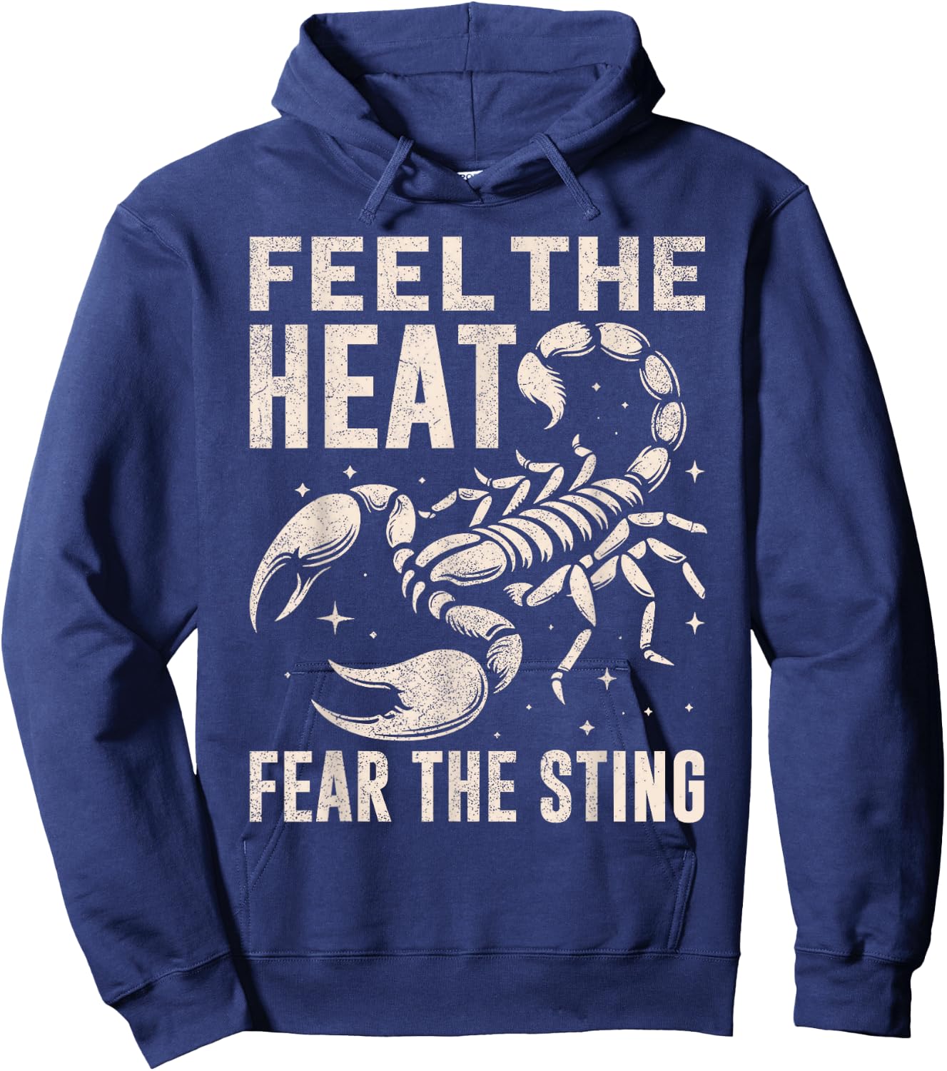 Feel the Heat Fear the Sting Scorpion Hoodie - Hoodie | Navy