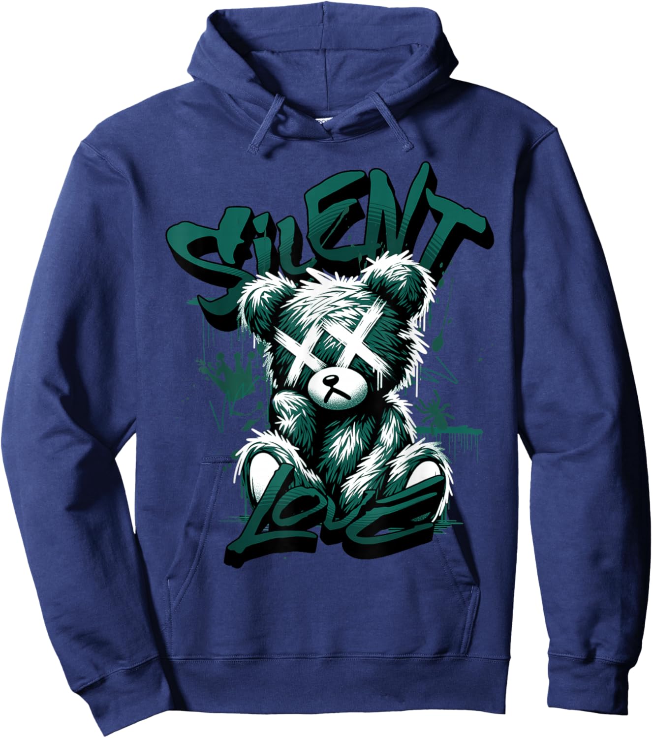 Silent Love Oxidized Green 4s Matching Women Hoodie - Hoodie | Navy