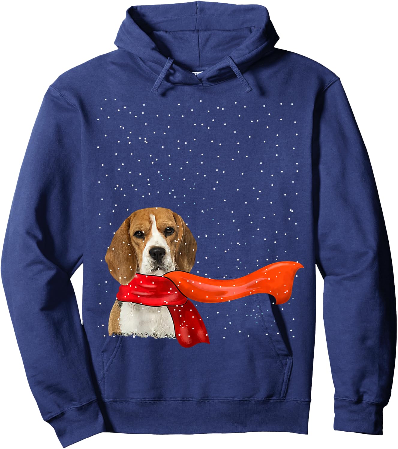 Beagle Dog Winter Christmas Sweater Xmas Pet Hoodie - Hoodie | Navy